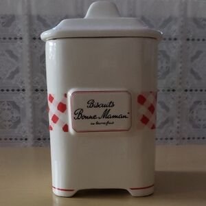 Vintage Biscuits Bonne Maman Au Beurre Frais Cookie Canister Jar